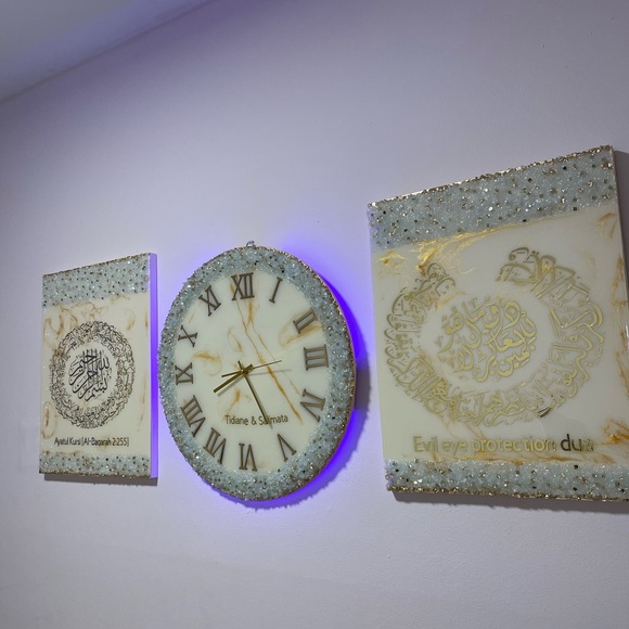 Islamic Homemade Resin Clock Set - Picture 4 of 4